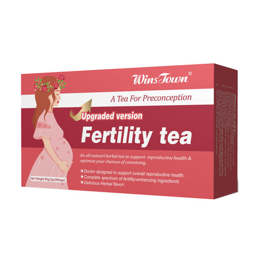 WinsTown Fertility Tea for Women - Upgraded Preconception Herbal Tea, 30 Tea Bags | Supports Ovulation, Hormonal Balance & Conception | Caffeine-Free, Sugar-Free, All-Natural