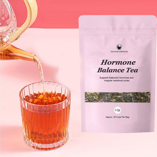 Hormone Balance Tea | 1 Oz Loose Leaf | Approx 30 Cups | Natural Hormonal and Menstrual Support | Irregular Cycle Relief | Estrogen Balance | PMS and Menopause Herbal Tea