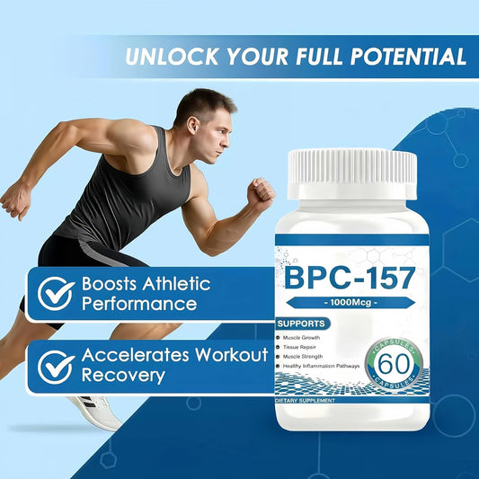BPC-157 1000mcg Capsules | Muscle Recovery & Tissue Support Supplement | Organic Wellness Hub