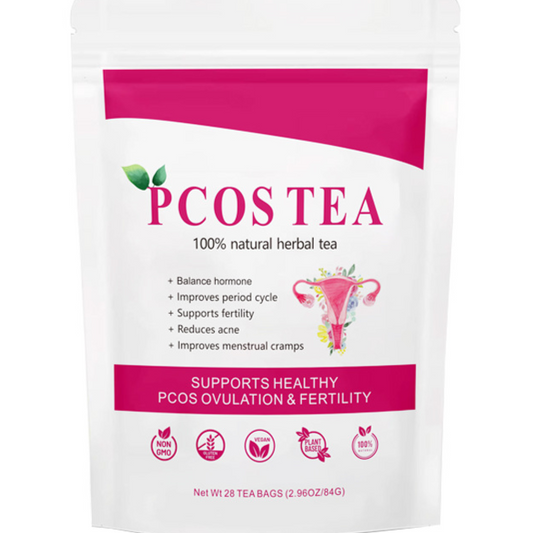 PCOS Tea | 100% Natural Herbal Tea for Hormone Balance, Fertility & Period Support - 28 Bags