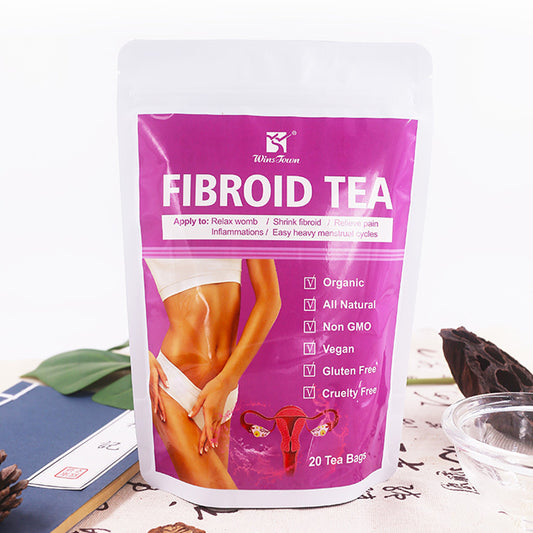 WinsTown Fibroid Tea - 20 Tea Bags | Organic Herbal Blend for Womb Relaxation, Fibroid Shrink Support, Period Pain Relief & Heavy Menstrual Cycle Balance | Vegan, Non-GMO, Gluten Free