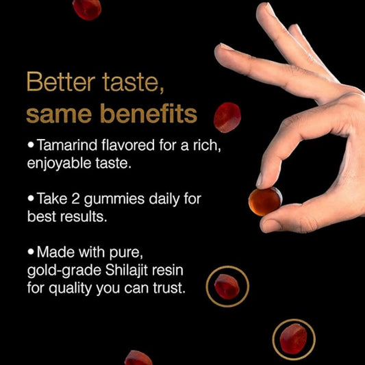 Pure Himalayan Shilajit Gold Gummies 3000mg | KSM-66 & Ashwagandha | 60 Gummies | Organic Wellness Hub