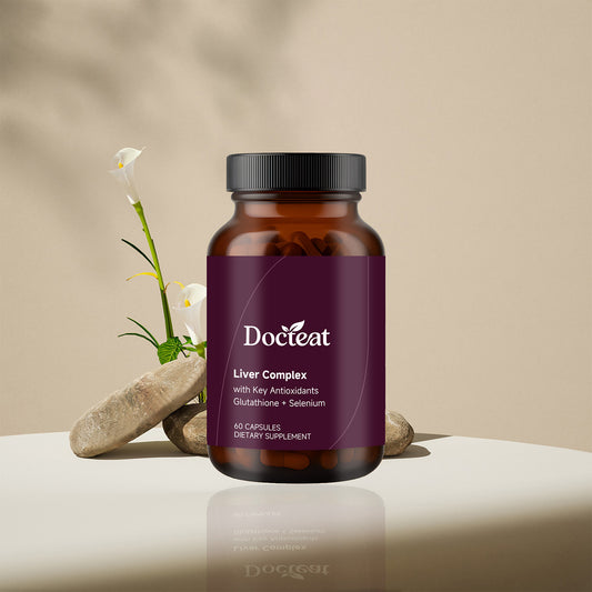 Docteat Liver Complex with Glutathione & Selenium - Advanced Liver Support Supplement 60 Capsules | Organic Wellness Hub