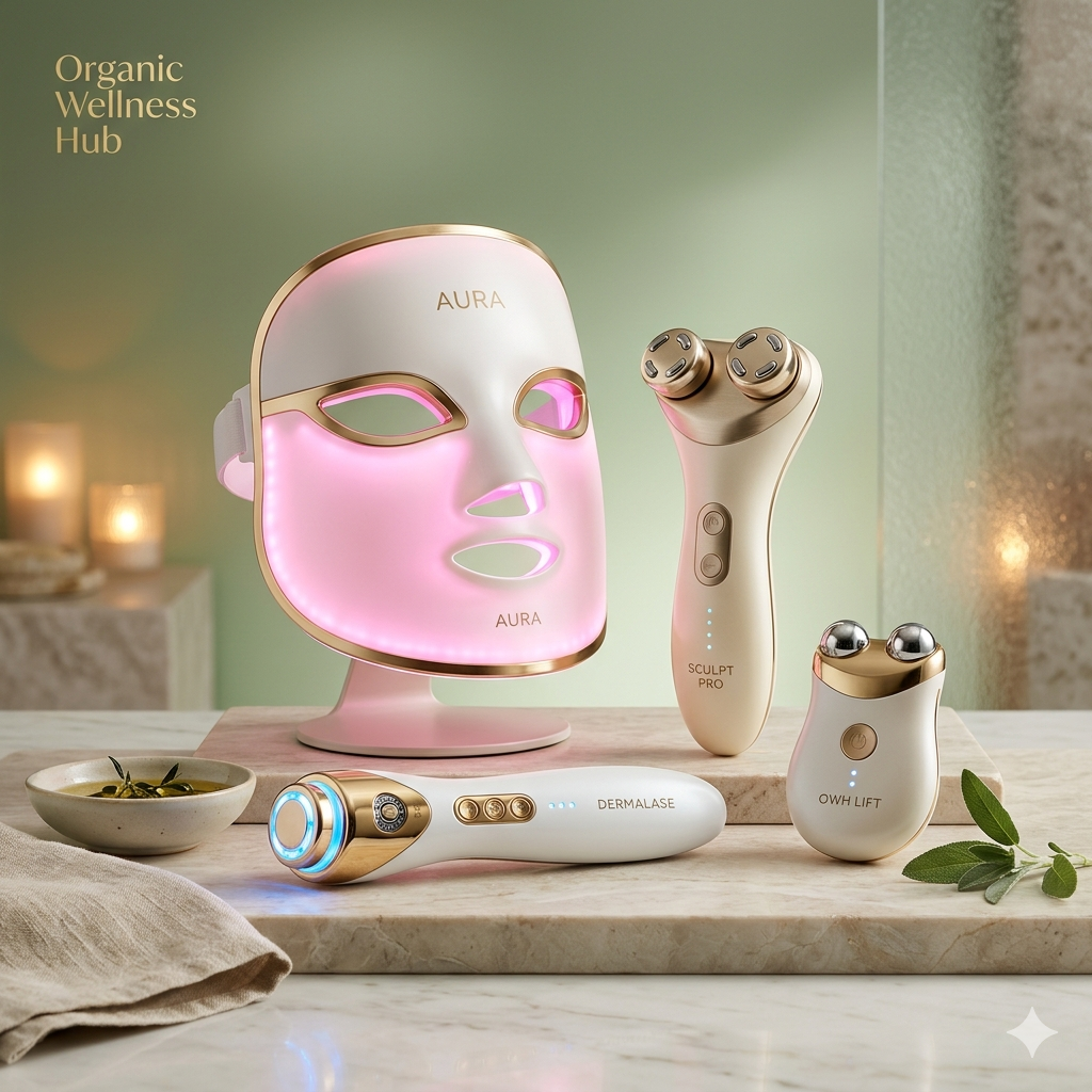 Organic Wellness Hub beauty devices for skin rejuvenation, anti-aging and professional skincare treatment.