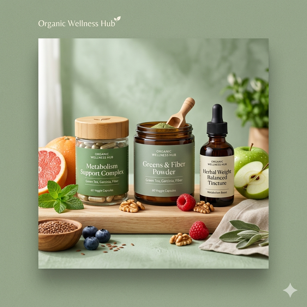 Organic Wellness Hub weight management supplements supporting healthy lifestyle goals.