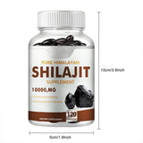 Pure Himalayan Shilajit Supplement 10000mg -120 Capsules for Energy, Vitality & Stamina | Organic Wellness Hub