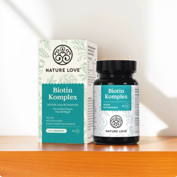 Biotin Complex Supplement | Hair, Skin & Nails | High Dose Biotin with Zinc, Selenium & Vitamin B5 | 90 Vegan Tablets | Organic Wellness Hub