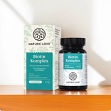 Biotin Complex Supplement | Hair, Skin & Nails | High Dose Biotin with Zinc, Selenium & Vitamin B5 | 90 Vegan Tablets | Organic Wellness Hub