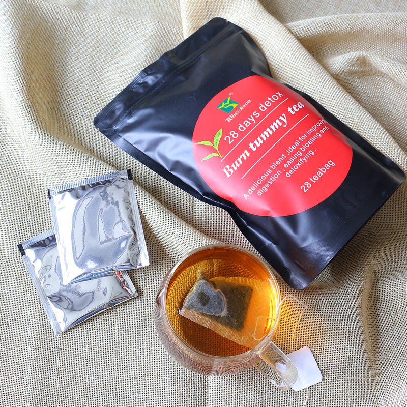 Wins-Town 28 Days Detox Burn Tummy Tea | Digestion, Bloating Relief & Body Detox | 28 Tea Bags ? 4 Week Herbal Cleanse