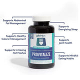 Provitalize Probiotic 68.2 Billion CFU | 10 Strains + Turmeric & Natural Herbs | Weight & Gut Support | 60 Acid-Resistant Capsules - Organic Wellness Hub