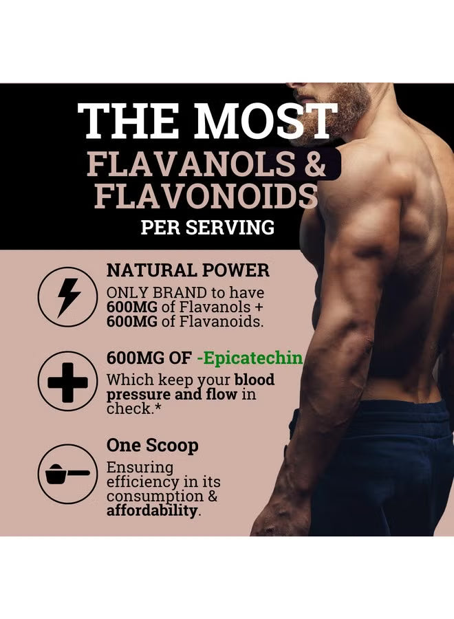 Black Forest Cocoa Flavanols & Flavonoids Powder 1200mg Per Serving- Nitric Oxide & Heart Health Support | Organic Wellness Hub