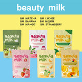 Beauty Milk Premium Japanese Banana Probiotic & Collagen Drink -- 50,000mg | 10 Sachets | Organic Wellness Hub