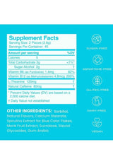 Neuro Energy & Focus Chewable Gum 90 Pieces | Natural Caffeine, L-Theanine & B-Vitamins | Sugar-Free Nootropic Gum | Peppermint Bulk Bag | Organic Wellness Hub