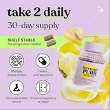 Lemme Purr Vaginal Health Probiotics | Pineapple & Vitamin C | 4 Clinically-Studied Strains | Vegan, Gluten-Free | 60 Capsules | Organic Wellness Hub