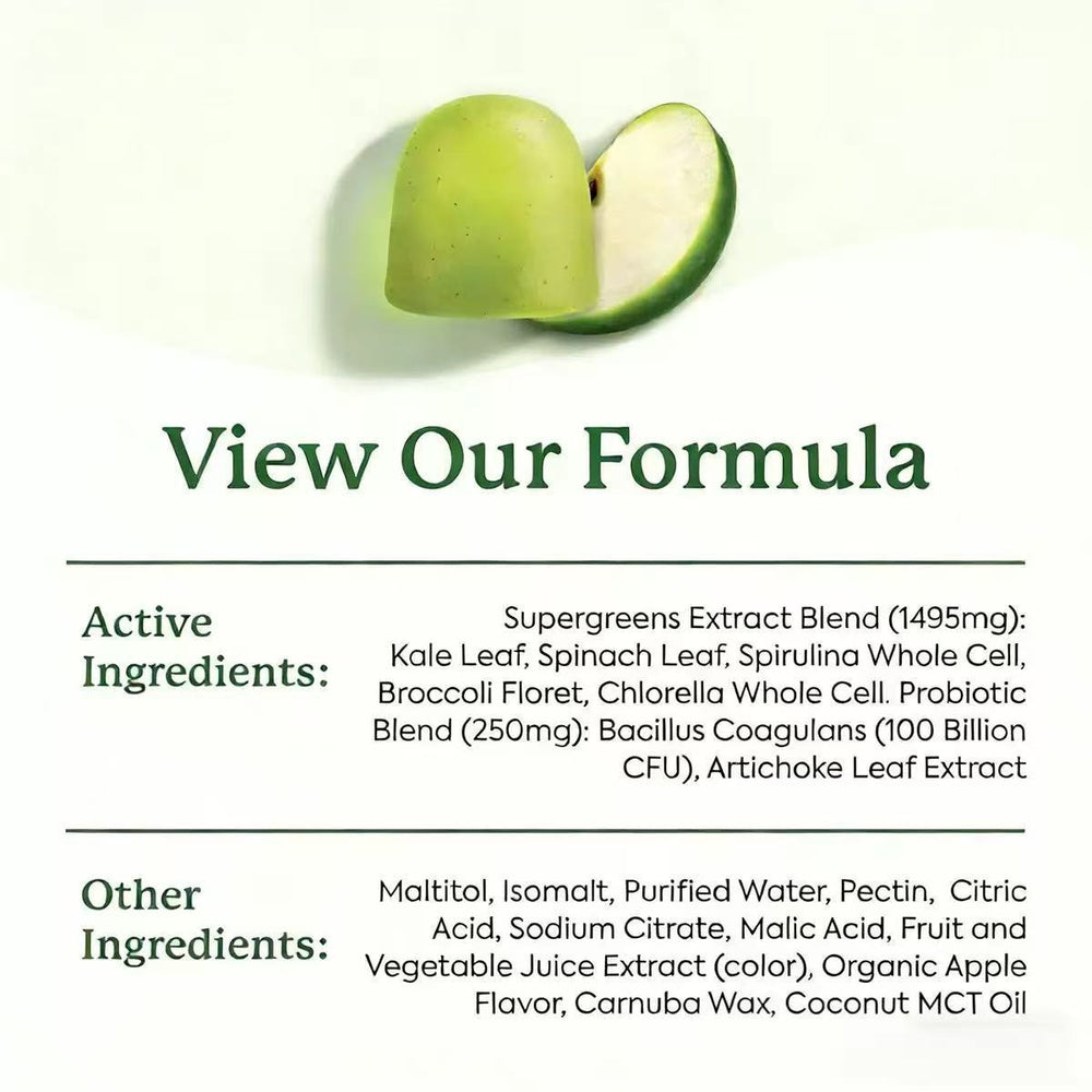 Super Veggie Gummies 100 Billion CFU - Greens & Probiotics Gummies for Gut Health Support | Organic Wellness Hub