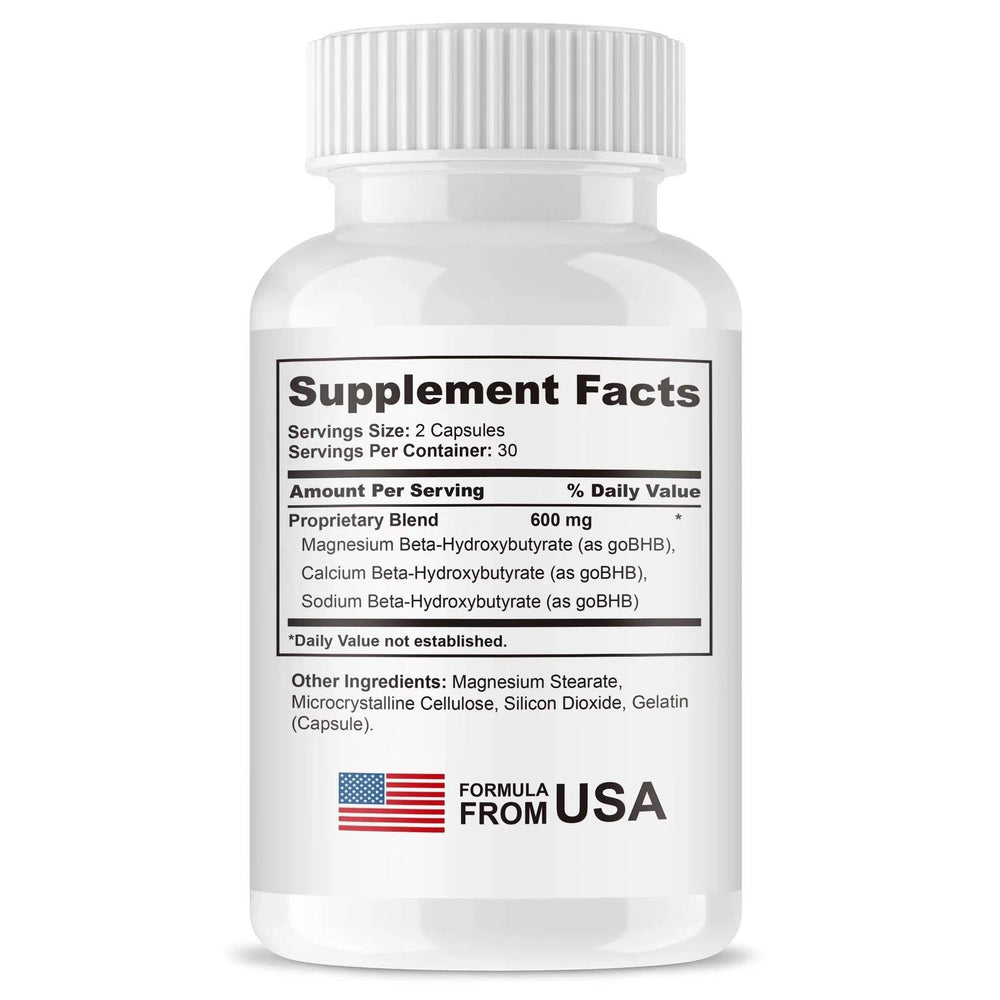 Keto BHB Advanced Formula Capsules 60 Count - Exogenous Ketone Supplement for Low Carb & Keto Lifestyle | Organic Wellness Hub