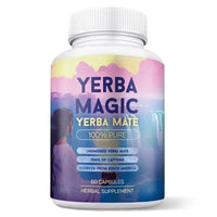 Yerba Magic Yerba Mate Capsules 3-Pack Bundle | 100% Pure Unsmoked | 75mg Natural Caffeine | 180 Capsules – 90-Day Supply