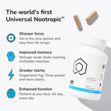 Universal Nootropic | Focus, Memory & Clarity | 60 Capsules | Organic Wellness Hub