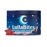 LullaBites Natural Sleep Gummies - Melatonin-Free Sweet Strawberry Stars for Deep Sleep, Relaxation & Stress Relief | Organic Wellness Hub