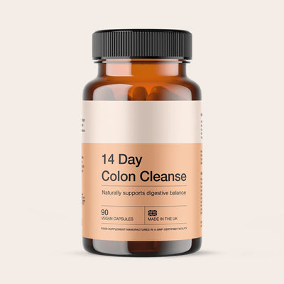 14 Day Colon Cleanse Detox Capsules | Digestive Support & Gut Health Formula | 90 Vegan Capsules | Organic Wellness Hub