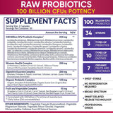 Women's RAW Probiotic 100 Billion CFU | 34 Strains + Prebiotics & Digestive Enzymes | Urinary Tract Support | 60 Veg Capsules ? Organic Wellness Hub