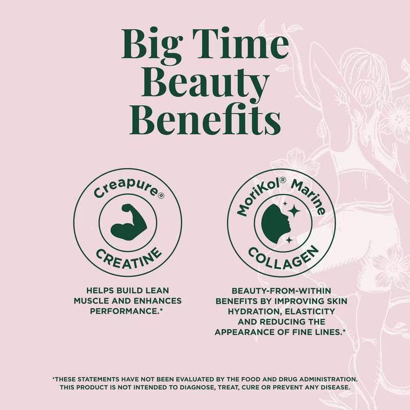 FleXi Creatine & Collagen Stick Packs | Creapure� + MoriKol� | Hawaiian Pineapple Punch | Skin, Joints & Muscle Strength | 20 Packs ? Organic Wellness Hub