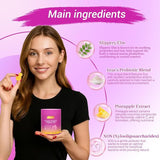 Women's Probiotic + Slippery Elm Gummies | Yeast Balance, pH Support & Vaginal Health | Pineapple Flavor | 60 Count