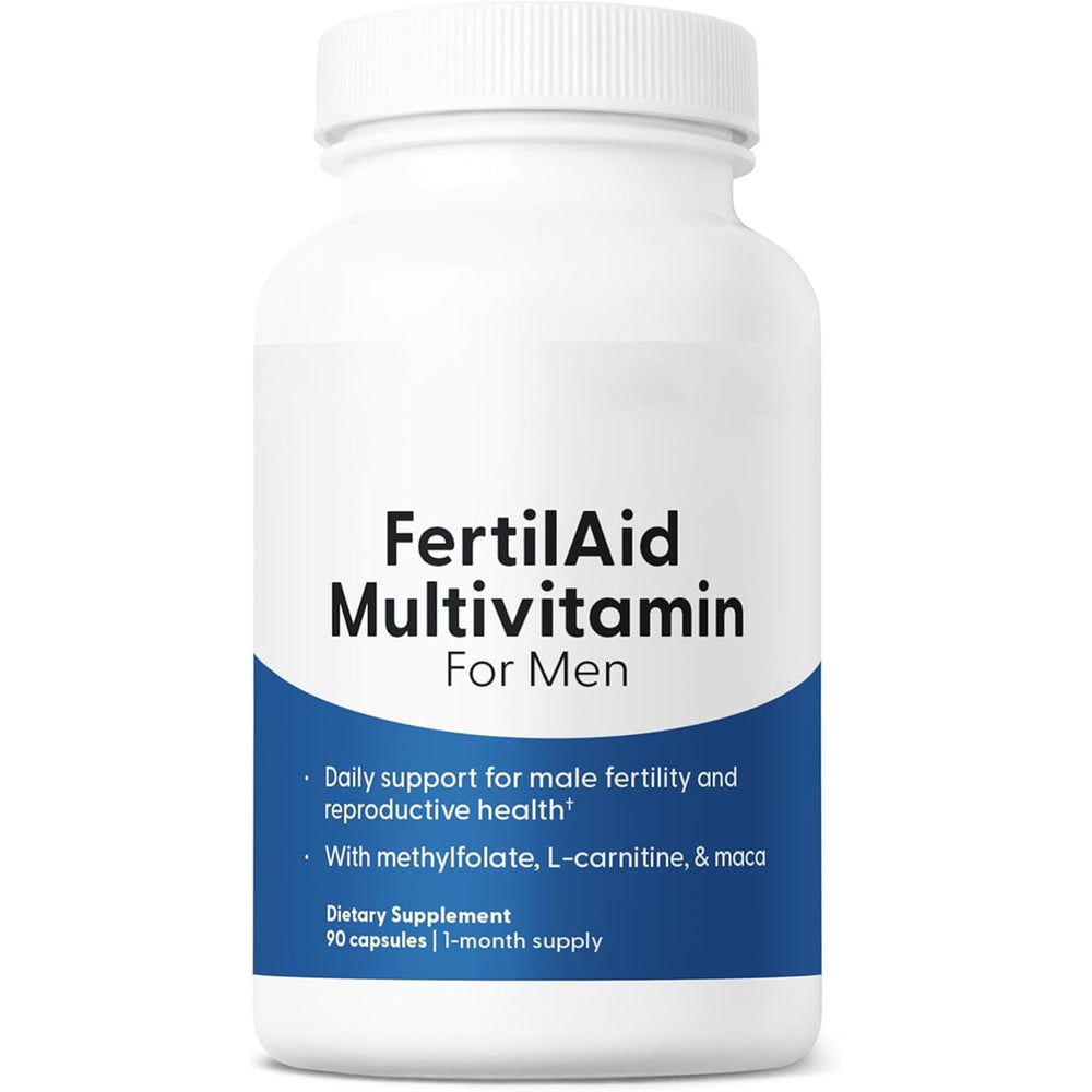FertilAid Multivitamin for Men - Male Fertility & Reproductive Health Support | 90 Capsules | Organic Wellness Hub