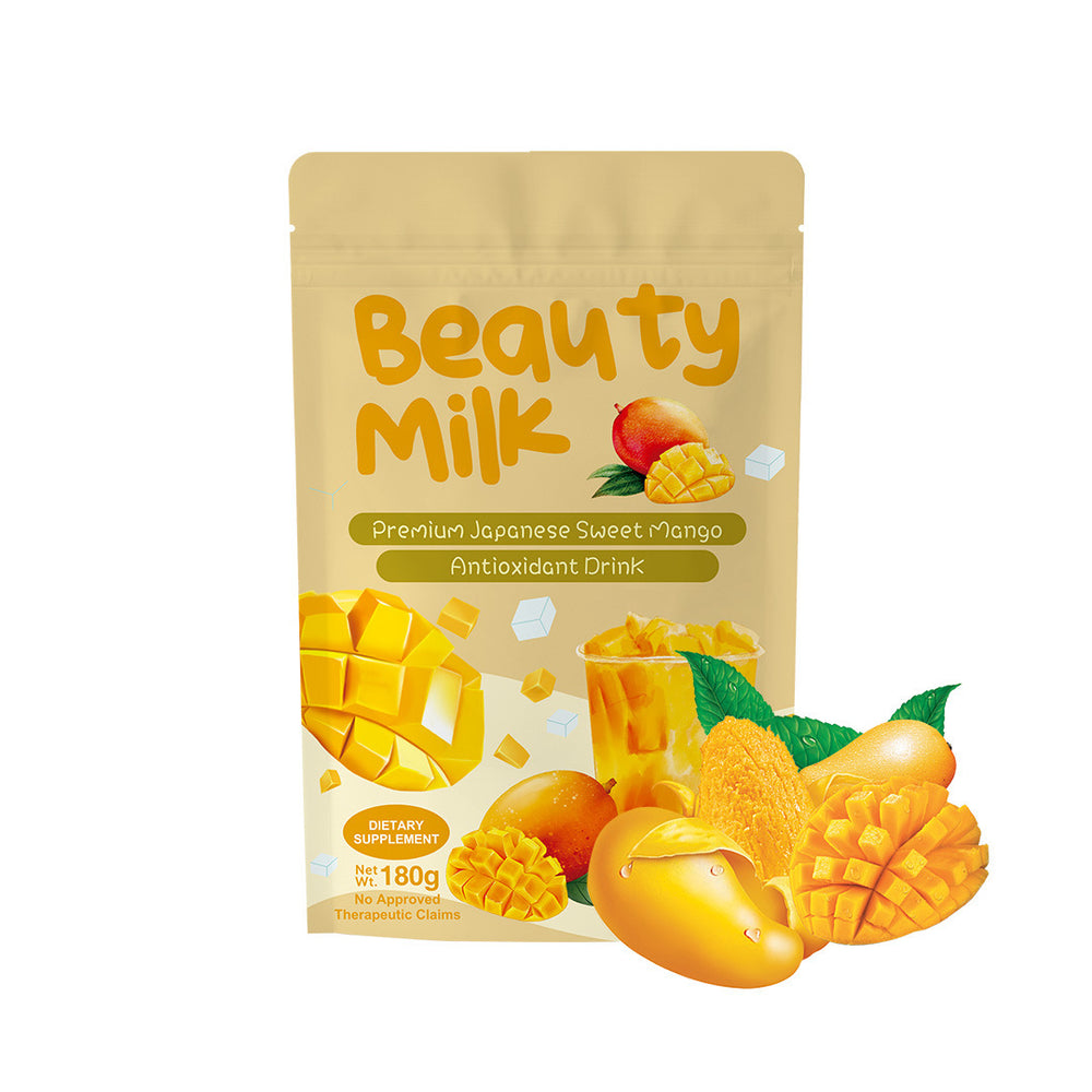 Beauty Milk Premium Japanese Banana Probiotic & Collagen Drink -- 50,000mg | 10 Sachets | Organic Wellness Hub