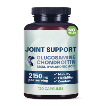 Joint Support Glucosamine Chondroitin MSM + Hyaluronic Acid | 2150mg | 120 Capsules -Organic Wellness Hub