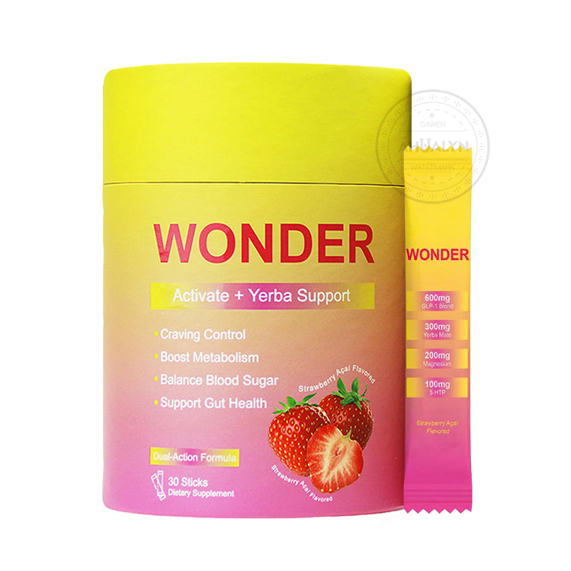 WONDER Activate + Yerba Support 3-Pack – 90 Sticks Total | Craving Control, Metabolism, Blood Sugar & Gut Health | Strawberry Açaí Dual-Action Formula | 90-Day Supply