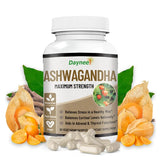 Ashwagandha Maximum Strength - 3 Pack Bundle, 180 Vegetarian Capsules, Stress & Cortisol Support, Vegan | Organic Wellness Hub