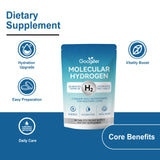 Googeer Molecular Hydrogen Tablets 3-Pack | 12PPM H₂ Antioxidant Supplement | 90 Tablets / 90-Day Supply | Energy, Hydration & Wellness | Lab Tested — Organic Wellness Hub