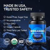 WideAwake Energy & Focus Supplement | Milk Thistle, Tumeric & Taurine