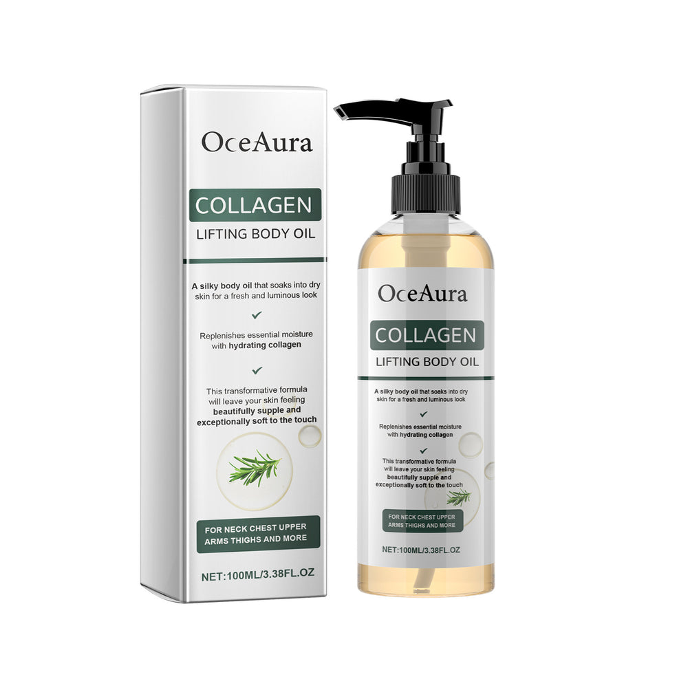 OceAura Collagen Lifting Body Oil | Deep Hydration & Skin Firming Moisturizer | Organic Wellness Hub