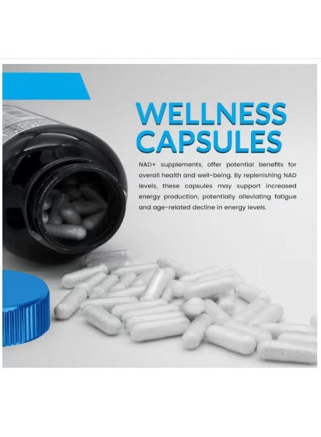 NAD+ 1500mg Liposomal Supplement with Resveratrol | Organic Wellness Hub