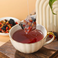 Ginseng Five-Treasure Herbal Tea  Red Jujube, Goji Berry, Mulberry, Maca & Polygonum Sibiricum | 30 Tea Bags | Natural Energy, Vitality & Wellness Blend | 150g