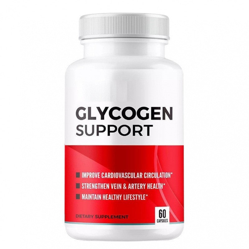 Glycogen Support Capsules - Cardiovascular Circulation, Vein & Artery Health Supplement 60 Capsules | Organic Wellness Hub
