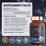 Magnesium 12-in-1 Complex 700mg | 120 Capsules | Organic Wellness Hub