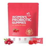 Women's Probiotic Gummies - 5 Billion CFUs | Probiotics + Prebiotics + Cranberry | No Sugar | Vegan | Non-GMO | 60 Gummies