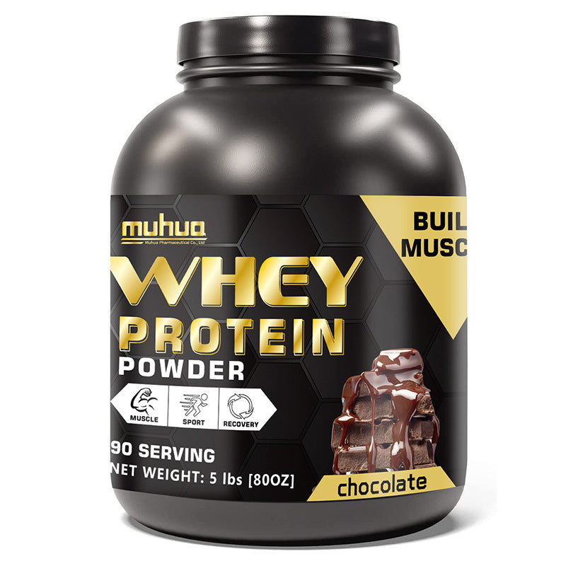 Muhua Isolate Whey Protein Powder | Chocolate | 90 Servings | 5 lbs | Build Muscle, Power & Recovery - Organic Wellness Hub