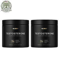 2 Pack Terra ELMNT Testosterone Support for Men – Ashwagandha, Pycnogenol, Tongkat Ali, Horny Goat Weed & Tribulus | 2 x 90 Capsules | 180 Caps Total | Natural Test Booster