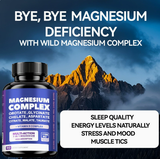 Magnesium Complex 7-in-1 with Vitamin B Complex - High Absorption Magnesium Glycinate, Citrate, Malate & Taurate 60 Capsules | Organic Wellness Hub