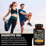 Cold-Pressed Black Seed Oil 1000mg - 60 Capsules | Digestive Function, Skin & Hair Benefits | Dietary Supplement | Lab Tested | Organic Wellness Hub