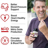 Total Beets 1800mg Beet Root Capsules 90 Veg Capsules | Nitric Oxide, Circulation & Heart Health Support | Organic Wellness Hub