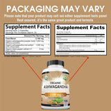 Organic Ashwagandha 2100mg Capsules - Stress, Mood & Daily Wellness Support | 100 Capsules | Organic Wellness Hub