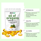 Oil of Oregano 6000mg with Black Seed Oil | 180 Softgels | Organic Wellness Hub