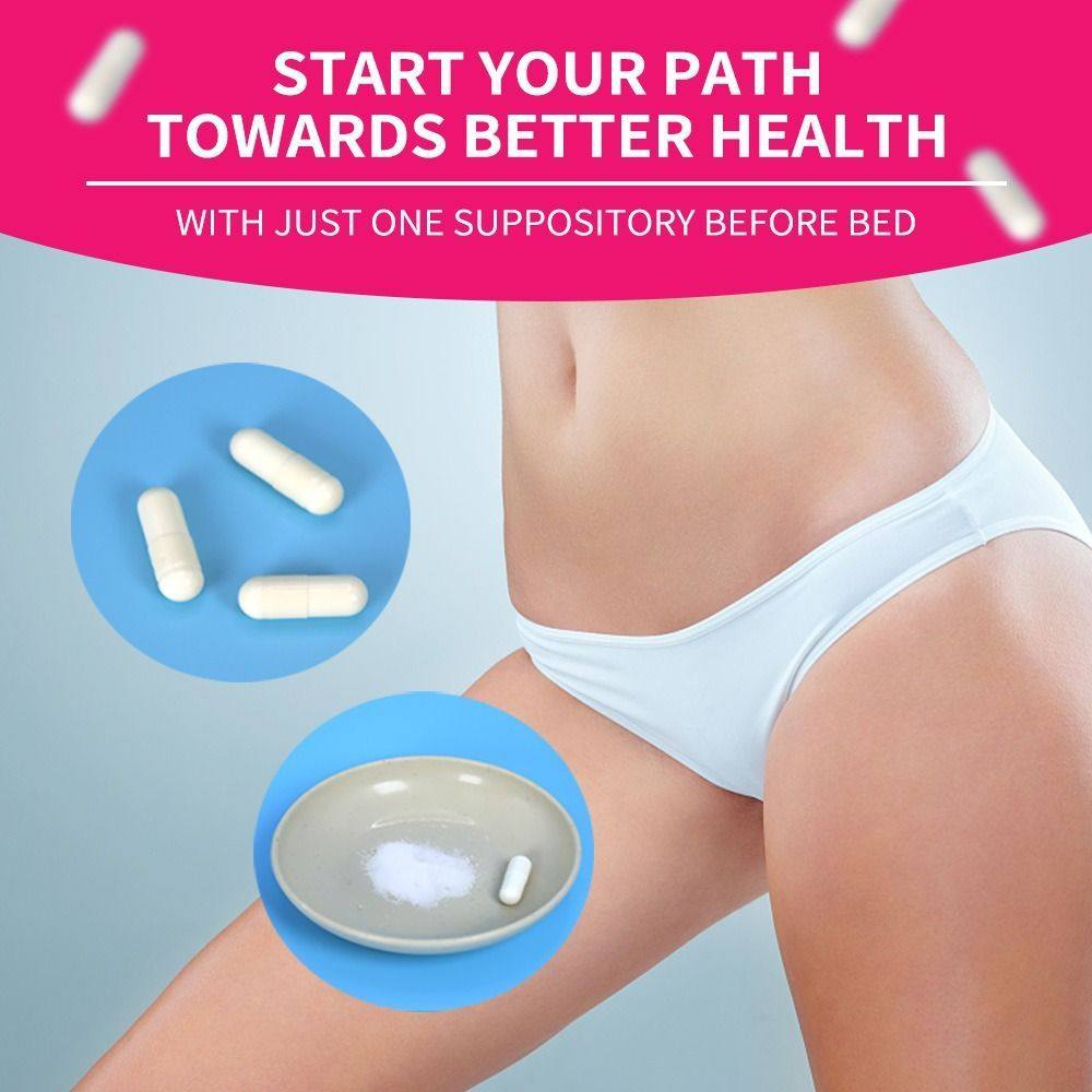Boric Acid Vaginal Suppositories 600mg | Odor Control, pH Balance & Itch Relief -30 Count