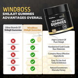 Gold Shilajit Gummies with Manuka Honey - Premium Shilajit Wellness Gummies | 30 Gummies