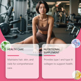Bushaid Collagen Biotin Gummies 2000mg | Hyaluronic Acid, Vitamins C & E | Skin Hair Nails & Joint Support | 60 Gummies | Organic Wellness Hub